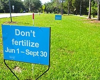 Municipalities across the region limit fertilizer use during the summer to protect local waterways.