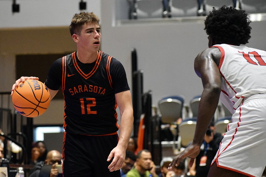 Johnny Lackaff (left) is a three-star recruit, per Rivals, and ran point for the Sailors in 2025-26. His contributions were crucial to Sarasota earning its first state championship berth. Johnny Lackaff (left) is a three-star recruit, per Rivals, and ran point for the Sailors in 2025-26. His contributions were crucial to Sarasota earning its first state championship berth.