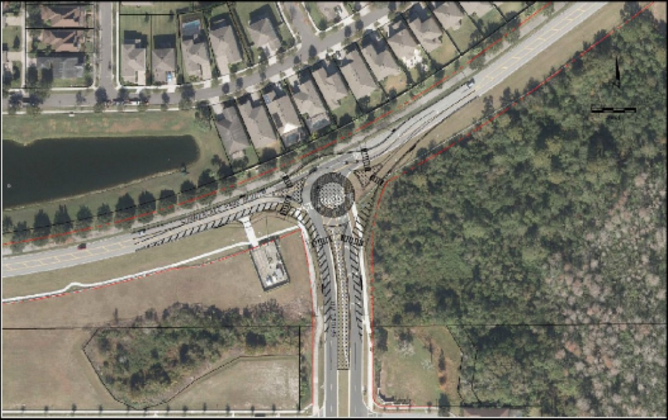 A roundabout will be constructed at the intersection of Seidel Road and Summerlake Park Boulevard.