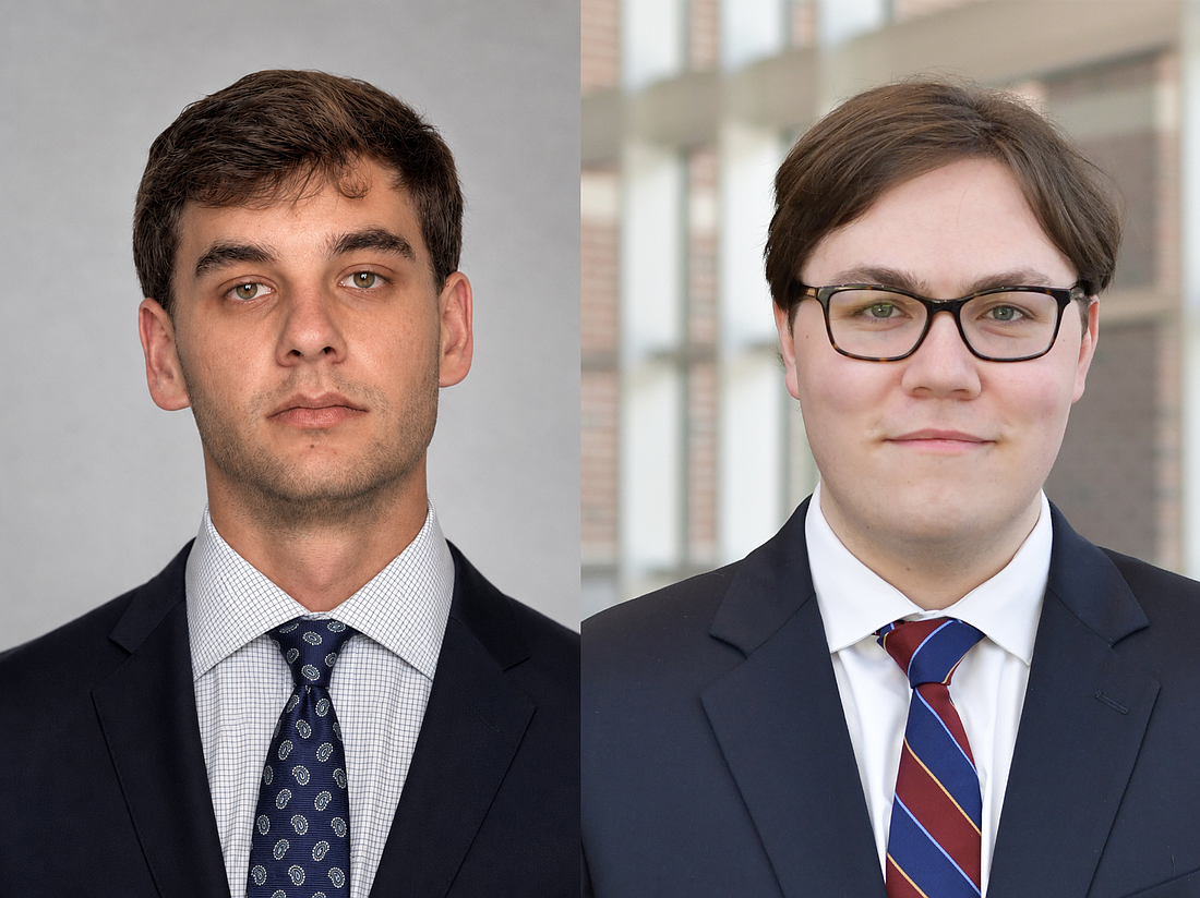 University of Florida students McKinley “Mack” Keltner and Justin Aho were invited to participate in the Smith Hulsey & Busey 2026 summer associate program.