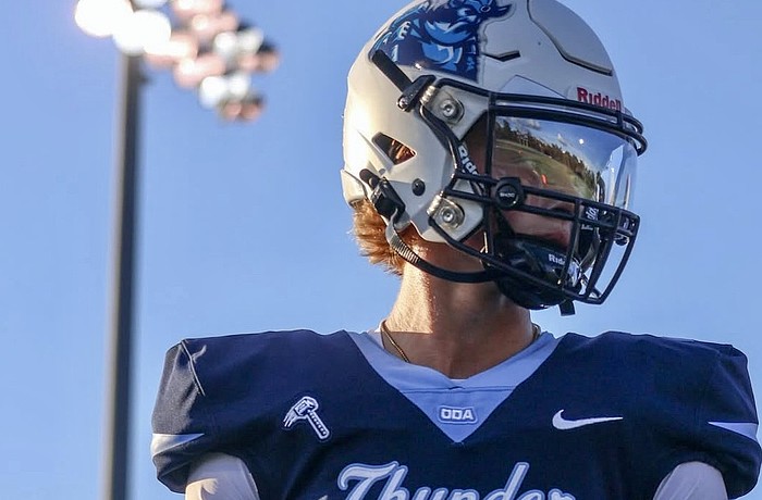 Jaxon Lawhun sat behind Edouard Chaput in 2025 as a junior quarterback for the Thunder. He's now poised to be ODA's starter under center in the fall.