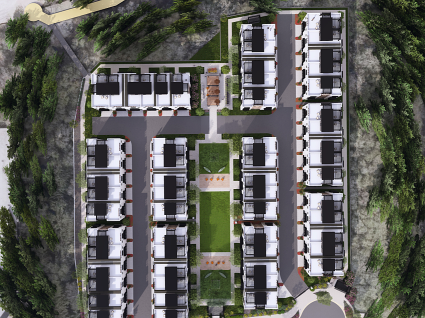 Pier 95 would be connected to a future extension of Reed Avenue on the Downtown Southbank, with three roads connecting the garages of the 58 town homes planned for the site.
