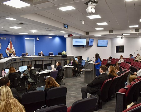 Cynthia Keough is one of several Manatee County residents to step up to the podium June 4 and ask commissioners for more time to review the updated comprehensive plan.