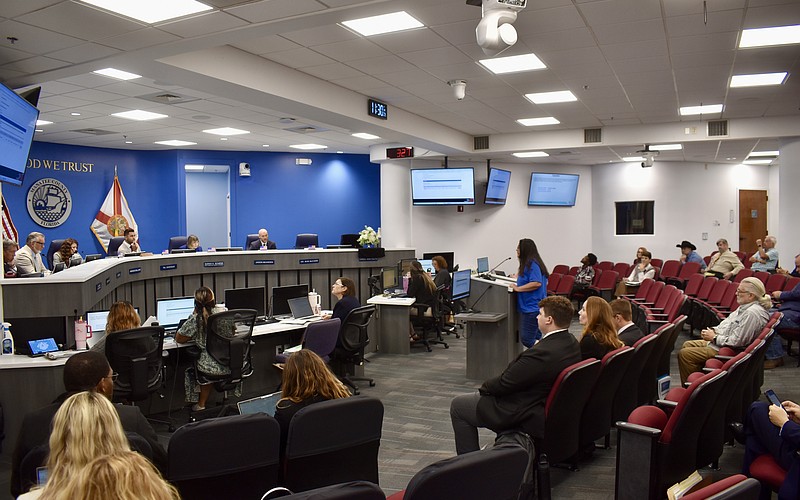 Cynthia Keough is one of several Manatee County residents to step up to the podium June 4 and ask commissioners for more time to review the updated comprehensive plan.