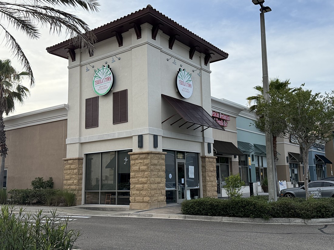 Tequila's Town in the Harbour Village shopping center at 13475 Atlantic Blvd. near San Pablo Road.