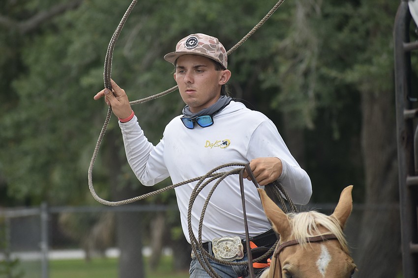 Chase Martin demonstrates the lasso.