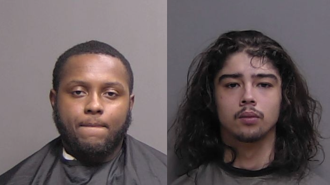 Left: Jordan Pittmon's booking photo at the Sheriff Perry Hall Inmate Detention Facility. Right: Josiah Morales' booking photo at the Sheriff Perry Hall Inmate Detention Facility. Photo courtesy of the Flagler County Sheriff's Office.