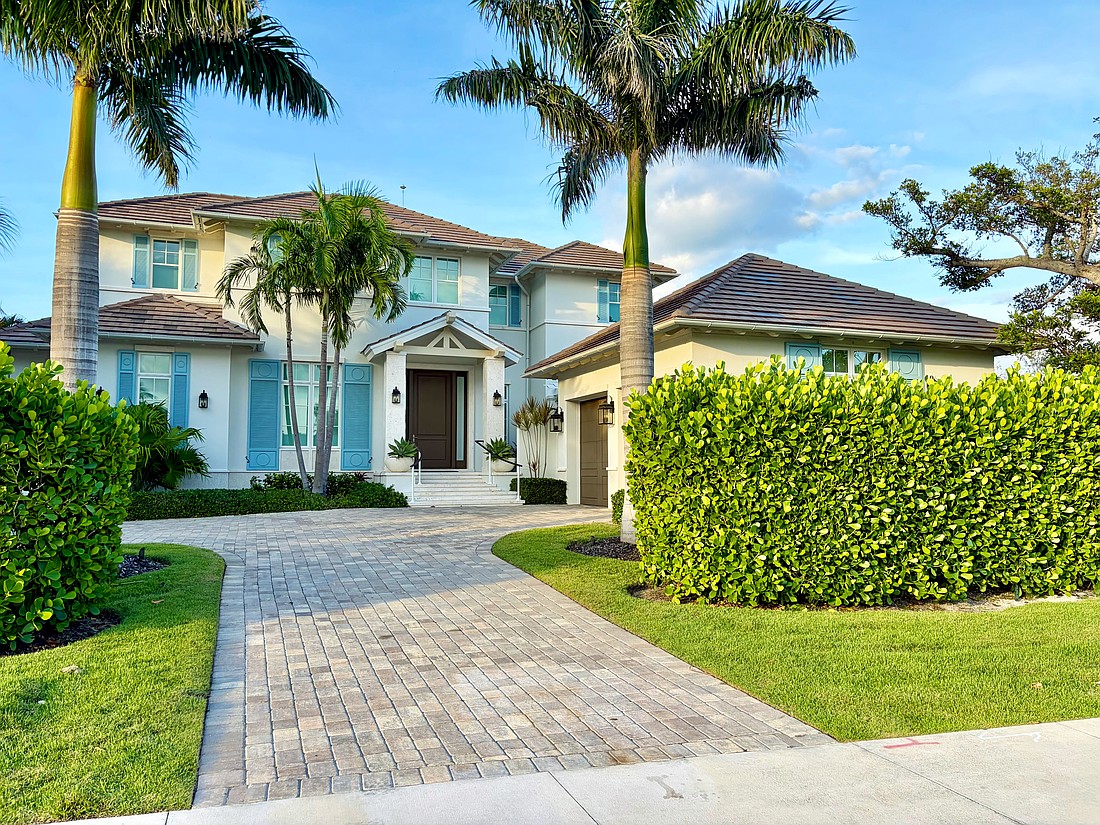 The home at 5840 Gulf of Mexico Drive sold for $4.5 million. Built in 2022, it has four bedrooms, four-and-two-half baths, a pool and 4,145 square feet of living area.