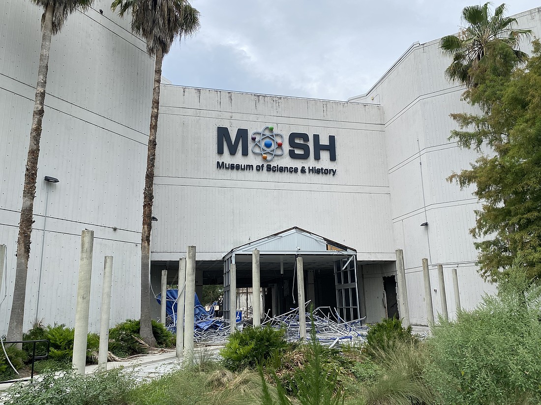 Demolition has begun on the closed Museum of Science & History at 1025 Museum Circle on the Downtown Southbank.