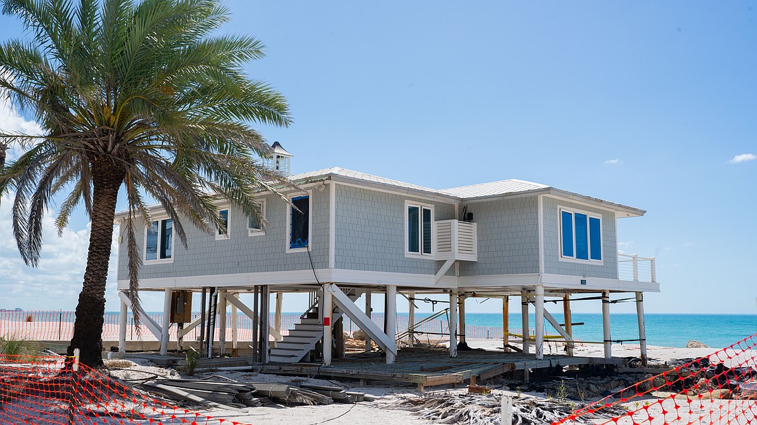 The owner of the Half Moon House at 6541 Gulfside Road has until Aug. 1 to complete repairs to the pilings of the house.