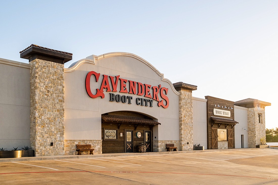 A Cavender's Boot City retail store in Tyler, Texas, where the western wear chain is headquartered.