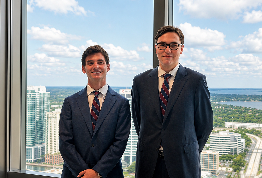 University of Florida students McKinley “Mack” Keltner and Justin Aho were invited to participate in the Smith Hulsey & Busey 2026 summer associate program.