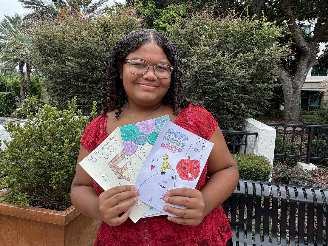 Dr. Phillips 14-year-old Arianna Bryant has loved making handmade cards for people. She appreciates the opportunity to spread joy and kindness with her cards.