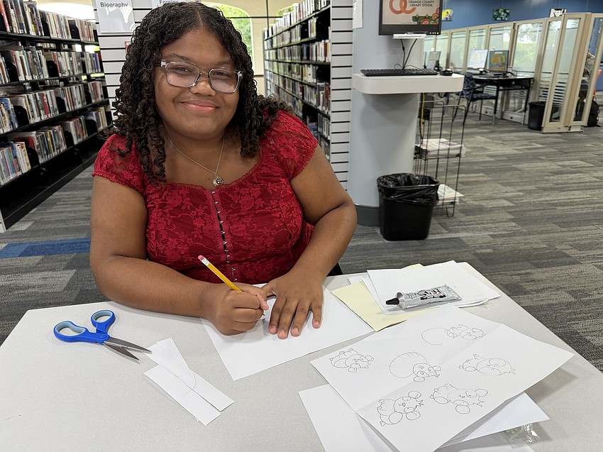 Dr. Phillips’ Arianna Bryant plans out every detail of the cards she creates.