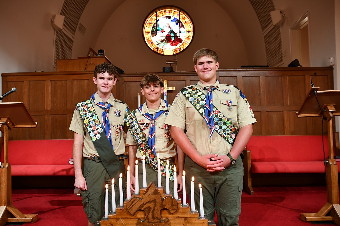 Brett Sellers, Brett Friedman and Sawyer Steed were proud of themselves for their accomplishments.