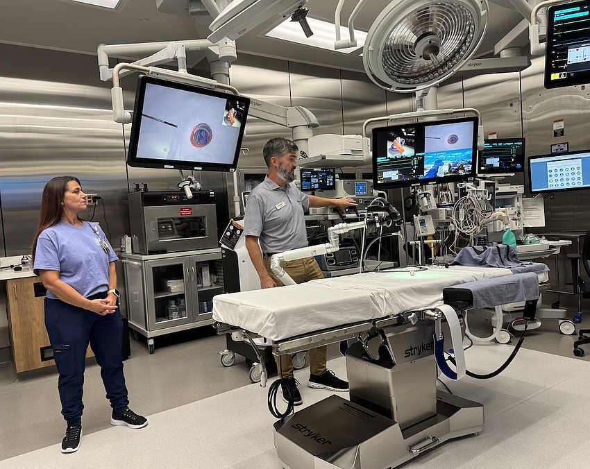 The operating room features state-of-the-art technology on the second floor of the Milman-Kover Cancer Pavilion.