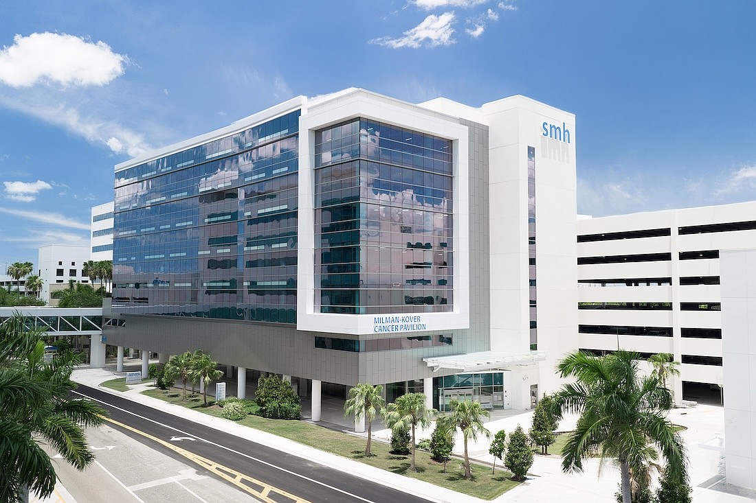 The Milman-Kover Cancer Pavilion is designed to house outpatient services across a pedestrian bridge from the inpatient Oncology Tower at SMH.