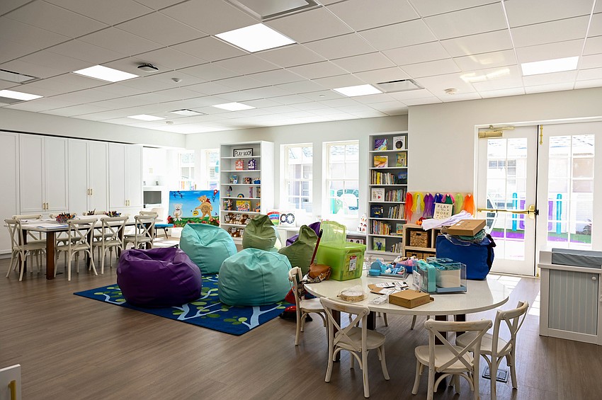 The center offers an exercise and play area designed for those in wheelchairs or with other mobility issues. The center offers an exercise and play area designed for those in wheelchairs or with other mobility issues.