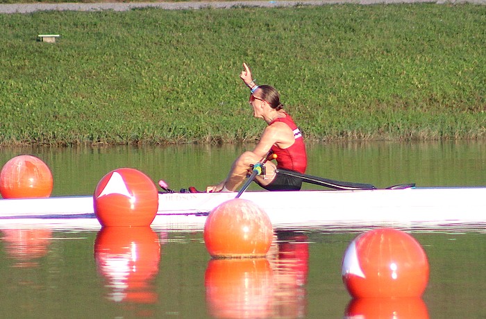 Boston's Simeon John of Community Rowing celebrates his title in the USRowing Junior National Championships Sunday at Nathan Benderson Park in Sarasota. Would Nathan Benderson Park be around if Sarasota County didn't have access to property taxes?