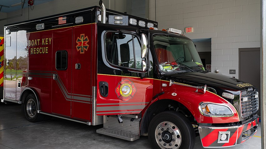 The newest ambulance in the Longboat Key Fire Rescue fleet operates out of Fire Station 91.