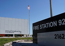 Fire Station 92 is one of two stations on the barrier island of Longboat Key.