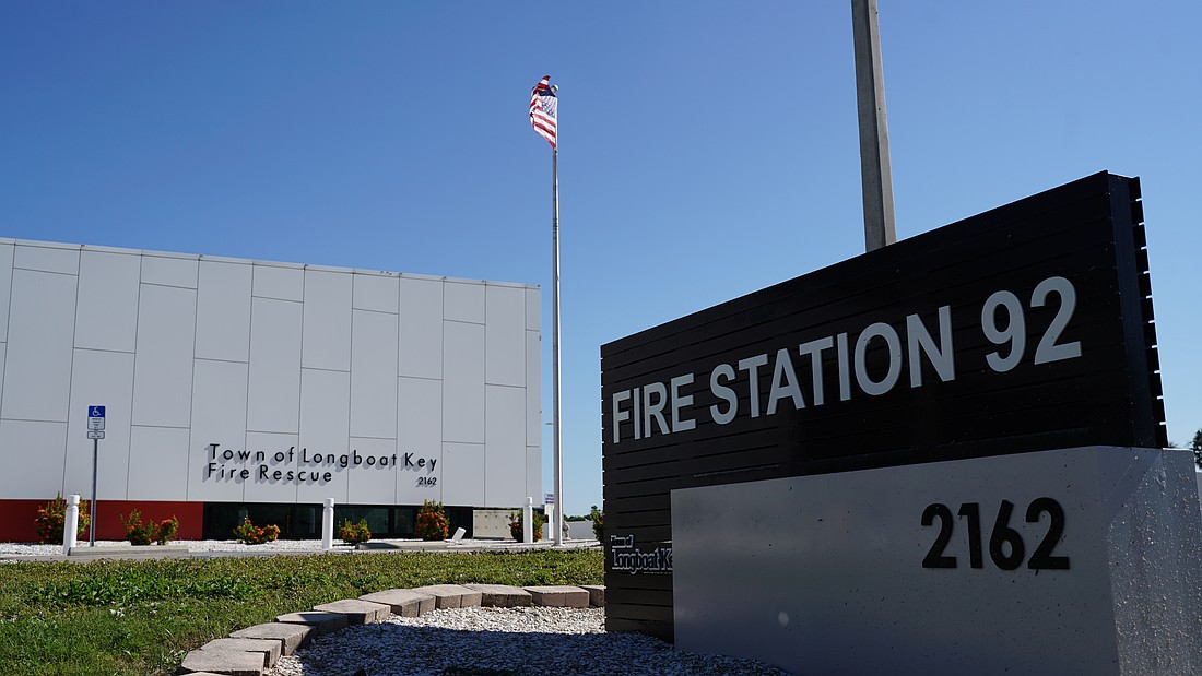 Fire Station 92 is one of two stations on the barrier island of Longboat Key.