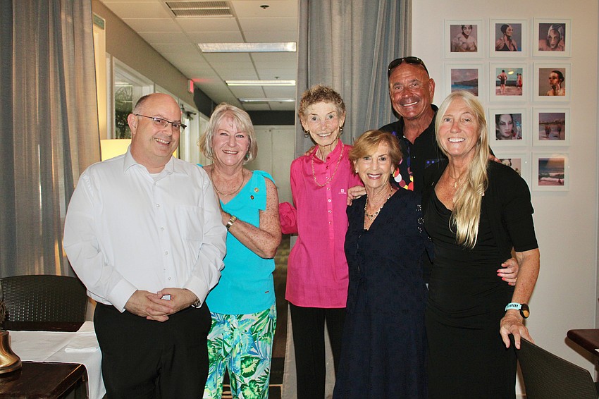 Newly sworn-in Rotary Club of Longboat Key board members include Brad Marner, Carol Erker, Janet Shapiro, Jan Wallace, Jeffrey Driver and Terri Driver.