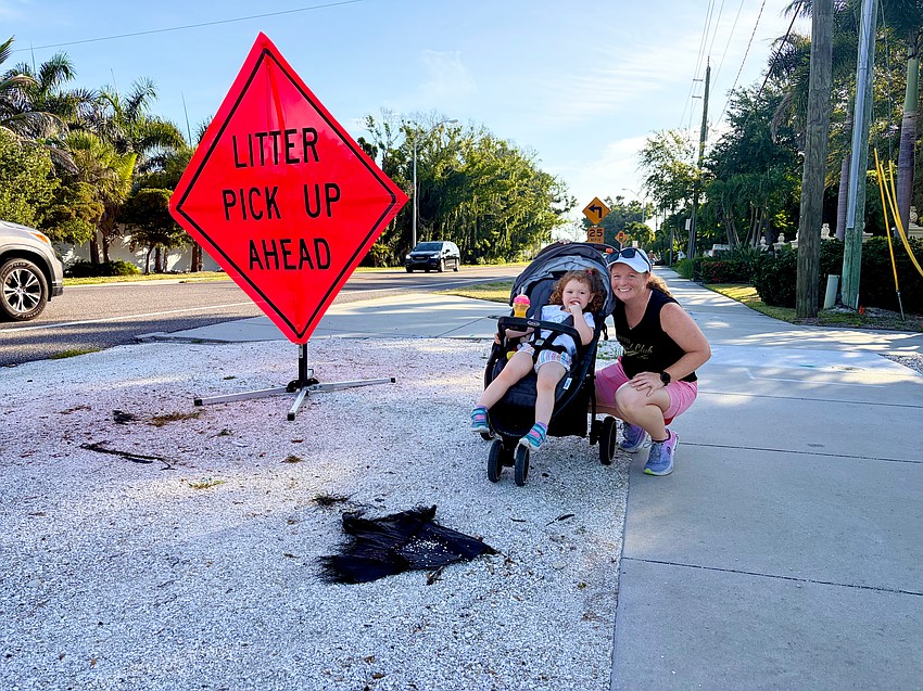 McKenna and ultramarathoner Mo Hogan beat the heat with an early morning 5K before joining the Manasota Track Club's Adopt-A-Highway cleanup June 13 at Longboat Key Little Beach.