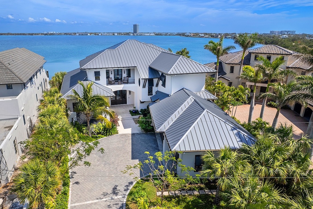 The Lido home at 424 Bowdoin Circle overlooks Sarasota Bay.