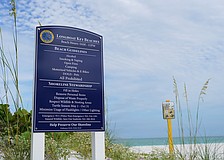 The town of Longboat Key has installed new signage at beach access points on the island.