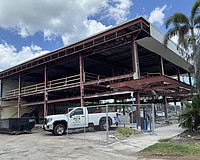 Work was underway along Madison Drive at Boulevard of the Presidents in late May.