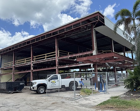 Work was underway along Madison Drive at Boulevard of the Presidents in late May.