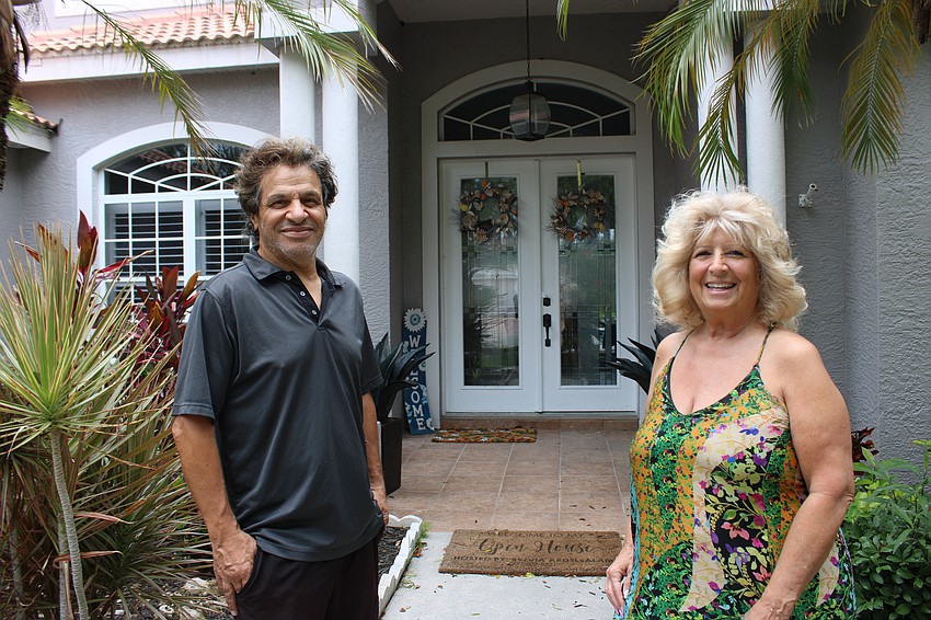Ali and Sylvia Abdelsalam have given up use of the front door of their River Club home to allow a dove family to raise their babies.