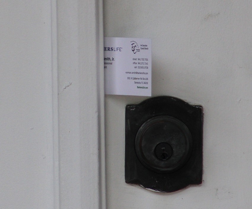 One person ignored the sign and left their card tucked inside the front door. The Abdelsalams still haven't checked out that card.