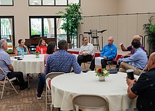 The Longboat Key Chamber of Commerce and town of Longboat Key joined forces to organize the first Let’s Talk Longboat business roundtable Wednesday, June 17 at Christ Church of Longboat Key.