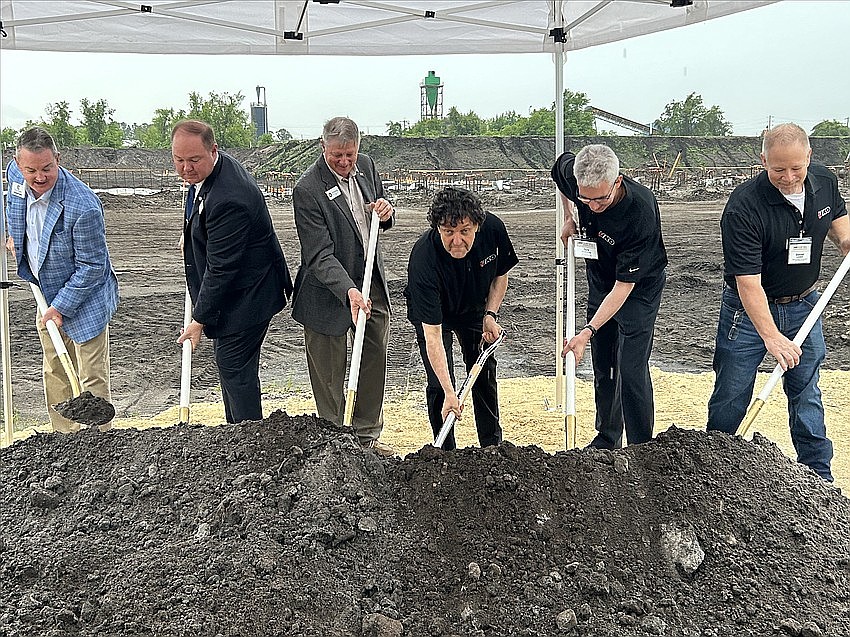 IKO broke ground on the Clay County plant March 28, 2024. IKO broke ground on the Clay County plant March 28, 2024.