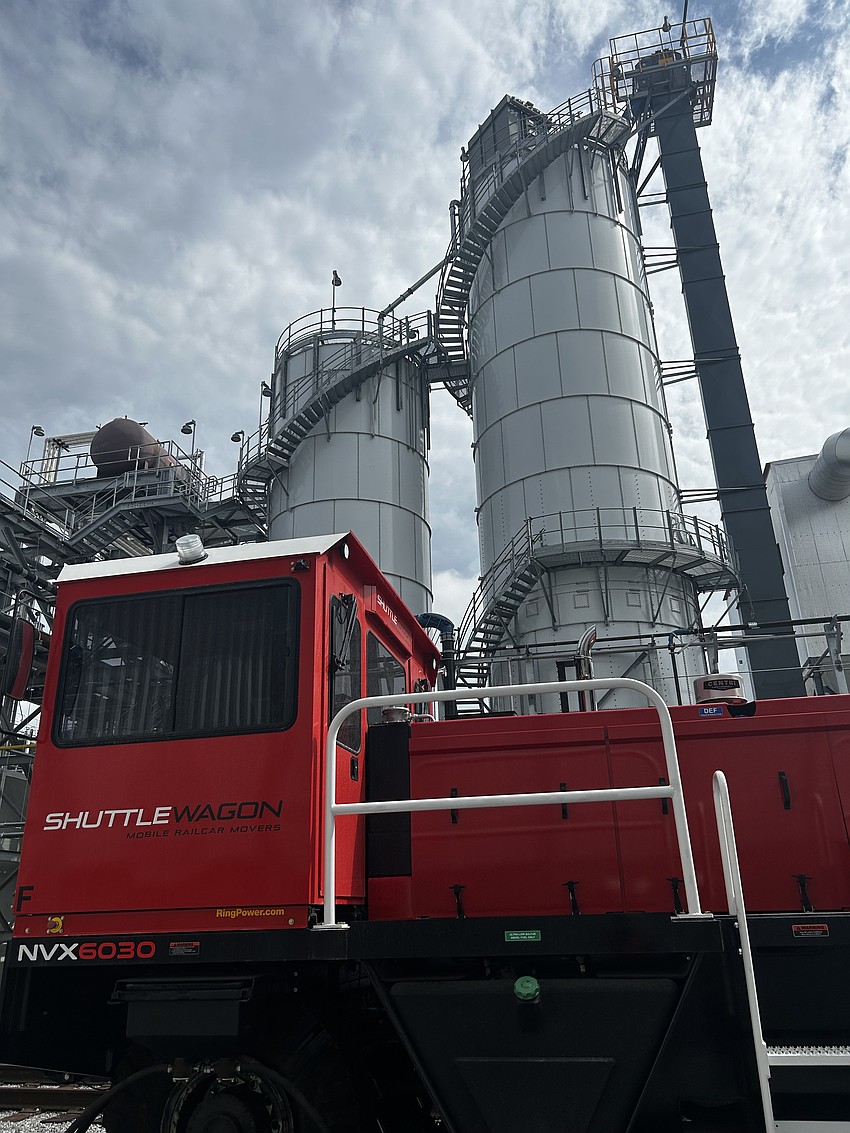 As part of the project, IKO built its own railroad track connecting to the CSX system to bring materials in from Canada for production. As part of the project, IKO built its own railroad track connecting to the CSX system to bring materials in from Canada for production.