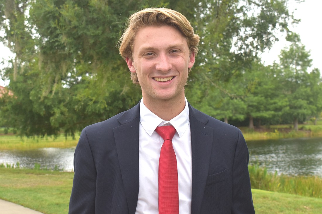 Savanna at Lakewood Ranch's Camden Bedinghaus, 23, is running for the District 5 seat on the Manatee County school board to be a "voice for his generation."
