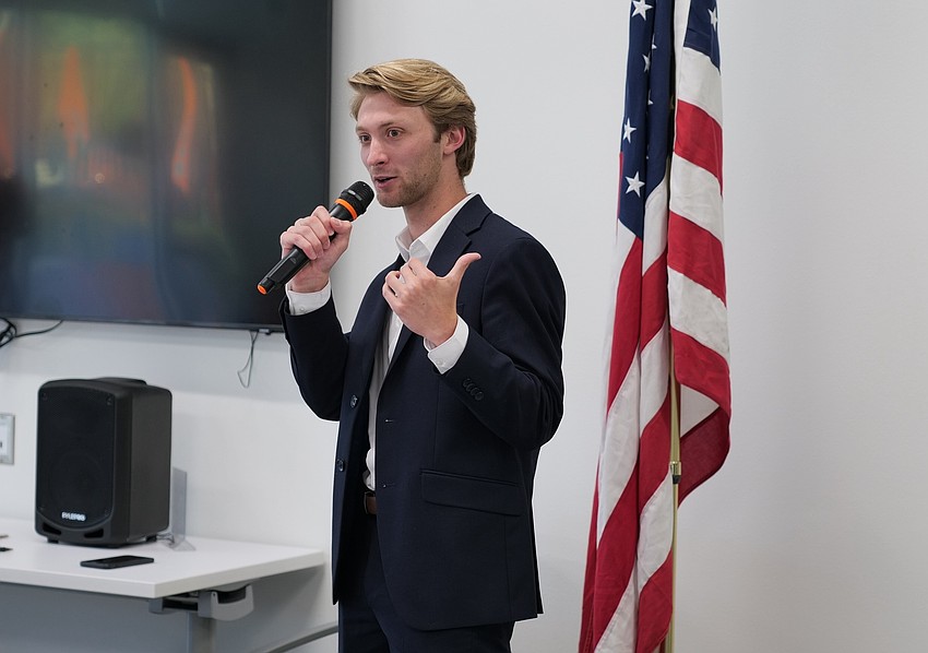 Camden Bedinghaus said his main goals as a school board member would be working on common sense academics, accountability and transparency and mastering real world skills.