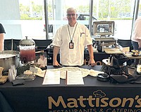 Paul Mattison, chef and owner of Mattison's, at SRQ Airport's First Class Flavors tasting event.