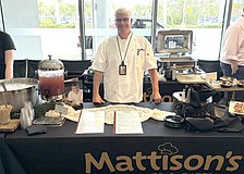 Paul Mattison, chef and owner of Mattison's, at SRQ Airport's First Class Flavors tasting event.