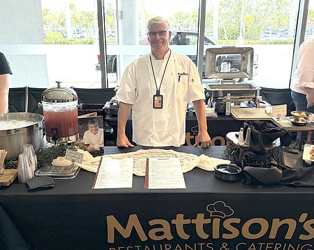 Paul Mattison, chef and owner of Mattison's, at SRQ Airport's First Class Flavors tasting event.