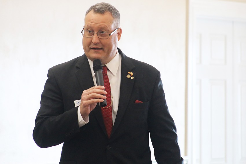 Volusia County Tax Collector Will Roberts moderated the panel. Photo by Jarleene Almenas