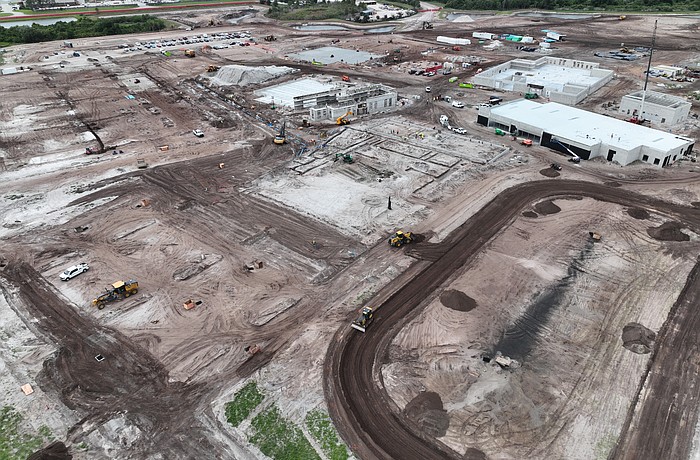 The construction of Rangeland High School is underway in Lakewood Ranch.