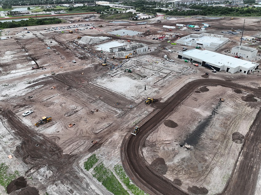 The construction of Rangeland High School is underway in Lakewood Ranch.