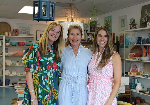Ellen Waugneux, Heather Rippy and Stephanie Troxler at the first Summer Night Out of the summer season.