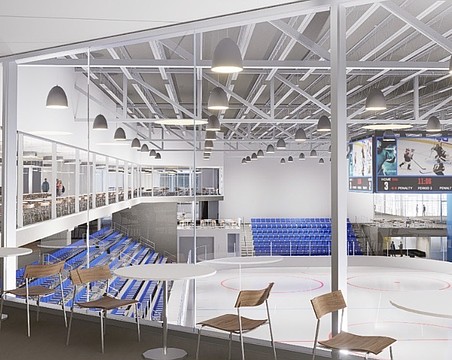 Official renderings for the multiplex will be completed after the site boundaries are finalized, but this rendering offers a glimpse of what the facility at Premier Sports Campus North could look like.
