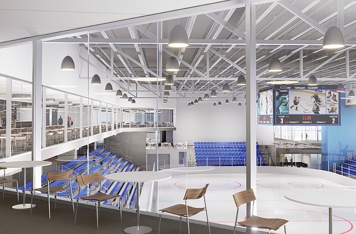 Official renderings for the multiplex will be completed after the site boundaries are finalized, but this rendering offers a glimpse of what the facility at Premier Sports Campus North could look like.