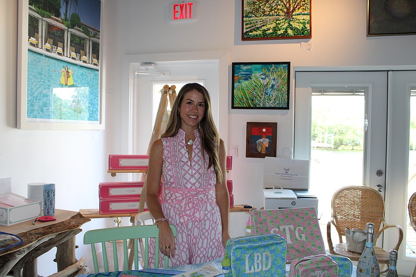 Featured artist Stephanie Troxler displays some of her recent work.