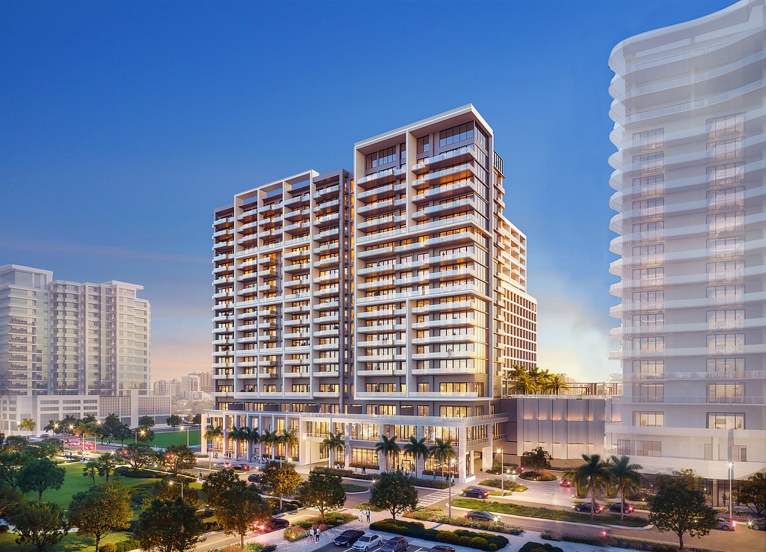 1000 Boulevard of the Arts will replace a portion of the former Hyatt Regency hotel and parking structure, which have been demolished.